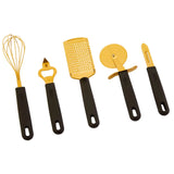 Zing Five Piece Light Gold Kitchen Gadget Set