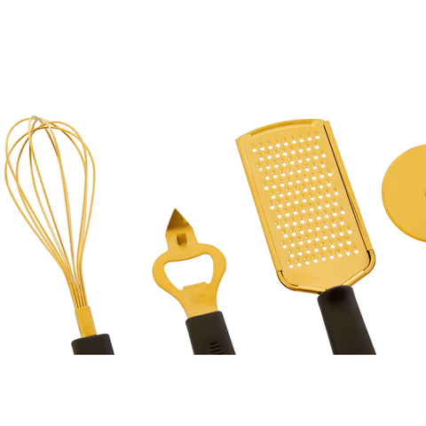 Zing Five Piece Light Gold Kitchen Gadget Set