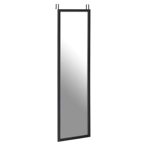 Mize Black Plastic Frame Over Door Mirror