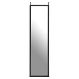 Mize Black Plastic Frame Over Door Mirror