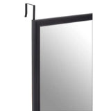 Mize Black Plastic Frame Over Door Mirror