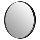 Cindy Medium Matte Black Finish Wall Mirror