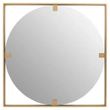 Matera Gold Square Wall Mirror