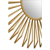 Matera Gold Sunburst Metal Wall Mirror