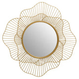 Matera Gold Flower Wall Mirror