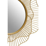 Matera Gold Flower Wall Mirror