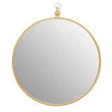 Avento Gold Mirror With Circular Hook