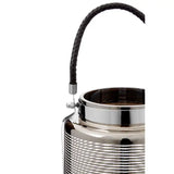 Raya Large Nickel Stripe Lantern