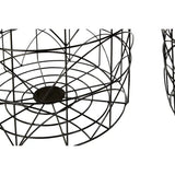 Hege Set Of 2 Black Wire Basket Tables