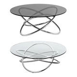 Cassy Smoke Glass Top Coffee Table