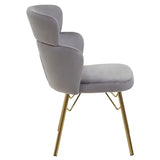 Veneto Grey Velvet Chair