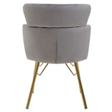 Veneto Grey Velvet Chair