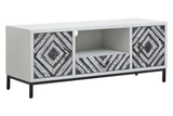 Lombok White Frame Media Unit