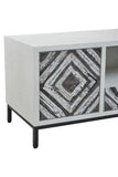 Lombok White Frame Media Unit