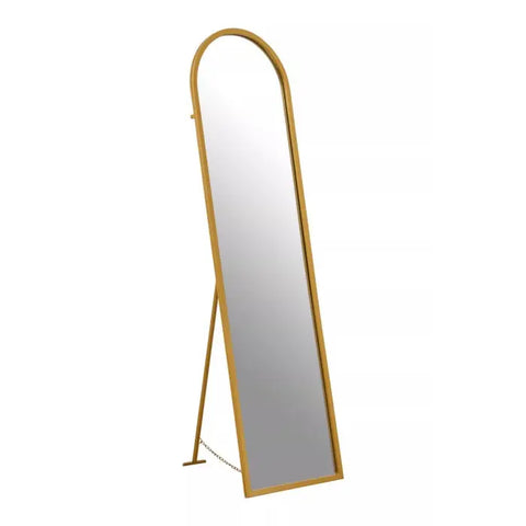 Avento Gold Finish Floor Mirror