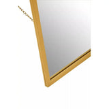 Avento Gold Finish Floor Mirror