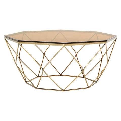 Allure Brushed Bronze Tapered Coffee Table