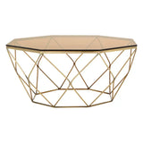 Allure Brushed Bronze Tapered Coffee Table