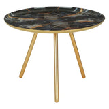 Marlox Faux Marble Side Table