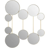 Trento Wall Mirror with Gold Finish Frame