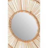 Batu Natural Rattan Wall Mirror.