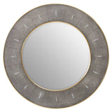 Deruta Grey Shagreen Wall Mirror