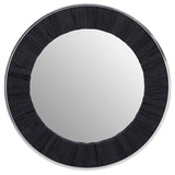 Kerala Black Round Mirror