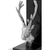 Kinsley Set of 2 Stag Bookends with Marble Base