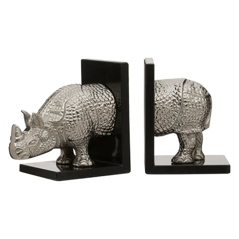 Kinsley Set of 2 Rhino Bookends