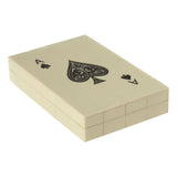 Churchill Games Cream and Black Double Card Box with Playing Cards