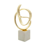 Mirano Gold Finish Knot Sculpture