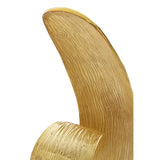 Mirano Gold Finish Curl Sculpture