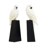 Boho Set Of Two Parrot Bookends