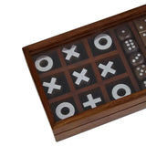 Churchill Games Brown Sheesham Wood Multi Game Set