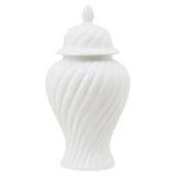 Damson Small Ceramic White Jar