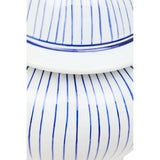 Damson Large White And Blue Ceramic Jar