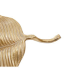 Prato Gold Finish Aluminium Leaf Dish