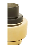 Cayden Small Smoked Black And Gold Vase