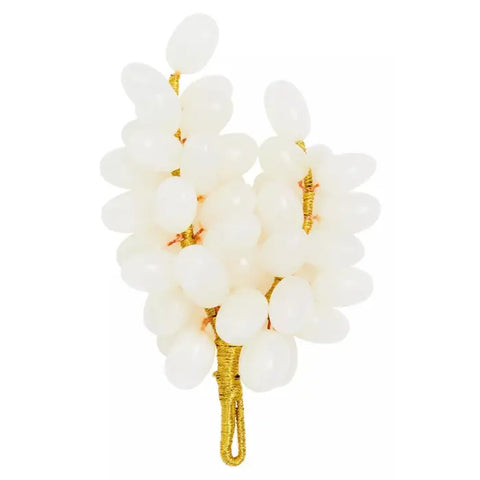 Oleena White Onyx Decorative Grapes