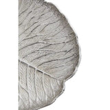 Salma Large Silver Finish Lotus Leaf Plate