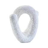 Dunas Small Textured White Loop Sculpture