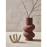 Dunas Small Textured White Loop Sculpture