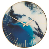 Celina Blue Abstract Wall Clock