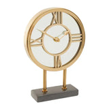 Mateo Black Marble Base Clock