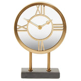 Mateo Black Marble Base Clock