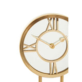 Mateo Black Marble Base Clock