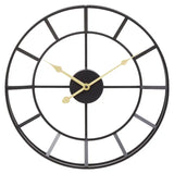 Kent Small Black Finish Metal Wall Clock