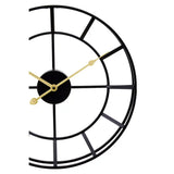 Kent Small Black Finish Metal Wall Clock