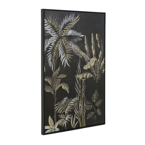 Astratto Canvas Wall Art Gold Foil