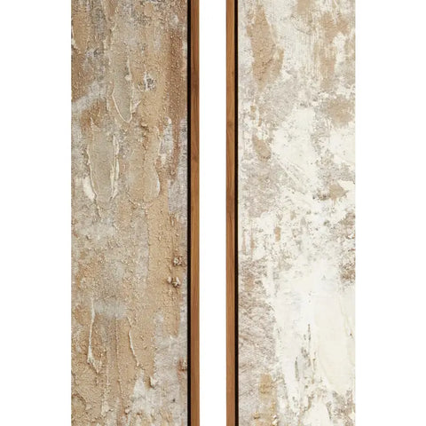 Astratto Set Of 2 Neutral Hued Textured Wall Art